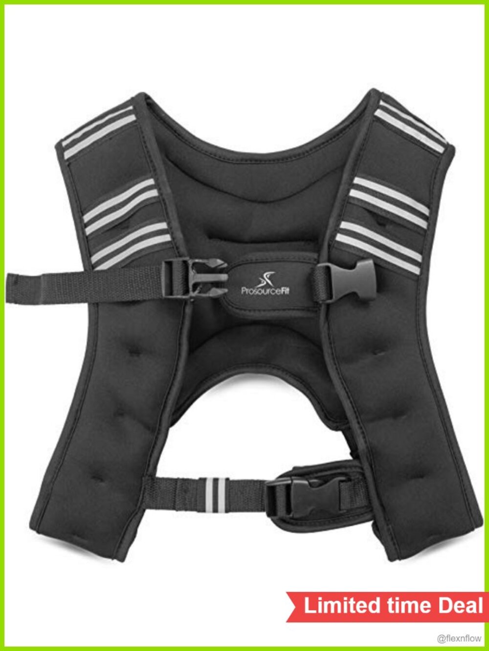 Adjustable Weighted Training Vest Neoprene with Buckles for Cross Training